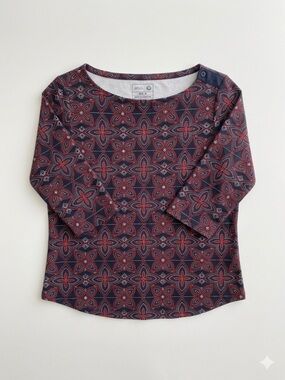 Charter Club Top 2X Pima Cotton Mod Americana Coastal Preppy Boho Professional